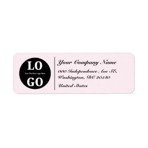 Etiqueta Color Profesional de Pastel Suave con Logotipo Per