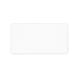 Etiqueta Color sólido blanco puro