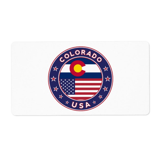 Etiqueta Colorado (Frente)