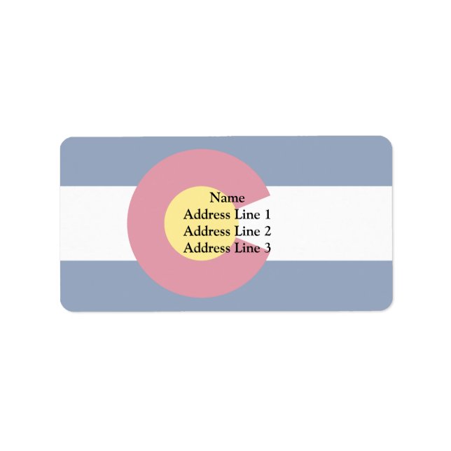Etiqueta Colorado (Estados Unidos) (Frente)