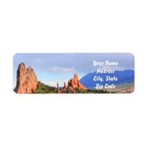 Etiqueta Colorado Garden of the Gods