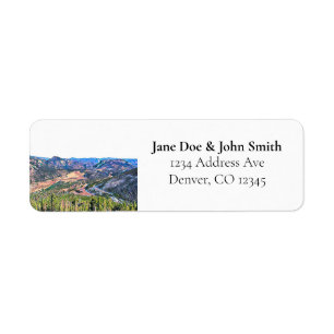 Etiqueta Colorado Mountains Return Address Labs