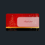 Etiqueta Colores PixDezines Northstar Christmas Tree/DIY<br><div class="desc">PixDezines árbol de navidad northstar y falso acento dorado con fondo DIY. Para un nuevo matiz...  aquí está cómo >> haga clic en "personalizar" y luego vaya a "editar" desde ahí elija "fondo",  verá una gráfica de color.com™ y PixDezines™ en zazzle.</div>