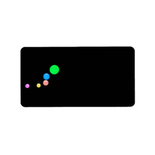 Etiqueta Colorful Balls Address Label