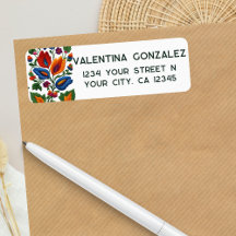 Colorida Fiesta Mexicana Arte Folclórico Bordado F