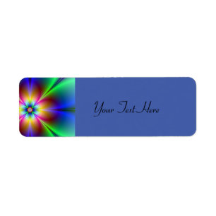 Etiqueta Colorida Neon Daisy