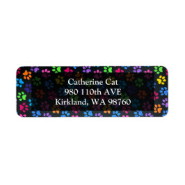 Etiqueta Coloridas Paws