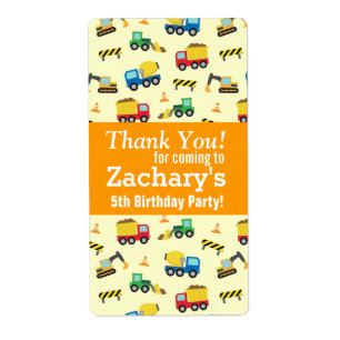 Etiqueta Colorido gracias, modelo de los vehículos de la