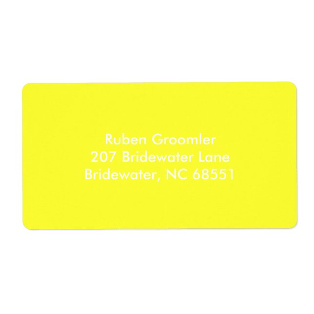 Etiqueta Colorido superior (Frente)