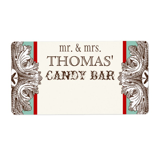 Etiqueta Coma, bebe y cátedra casada (Frente)