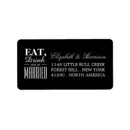 Etiqueta Coma, bebe y sé Boda casada