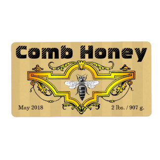 Etiqueta Comb Honey Strpes