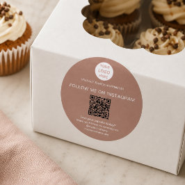 Etiqueta Comercial de Logotipo de Código QR de Pan