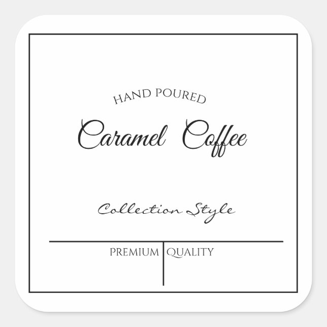 ETIQUETA COMERCIAL EDITABLE / CAFE (Anverso)
