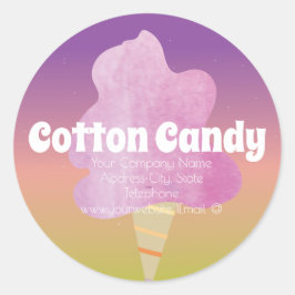 Etiqueta Comercial Ombre de Tienda de Algodón de A