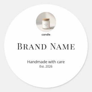 Etiqueta comercial personalizada minimalista | Sti