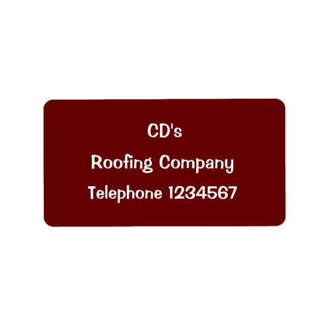 ETIQUETA COMERCIO, AJUSTE (Frente)