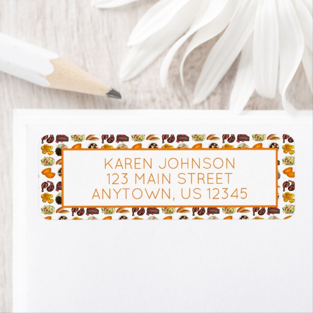 Etiqueta Comida Jamaiquina Restaurante Cocina Caribeña Chef (In situ)