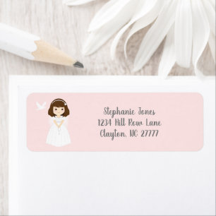 Etiqueta Communion Dove Brunette Chica