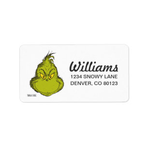 Etiqueta Cómo grinch Stole Navidades Classic Grinch