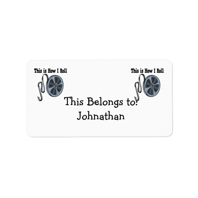 Etiqueta Cómo hago rodar cinta de cine (Frente)