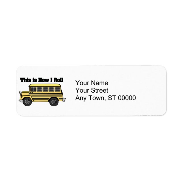Etiqueta Cómo Rueda (Autobús Escolar) (Frente)