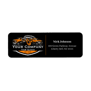 Etiqueta Compañía de Oleado Profesional, Hauling Service