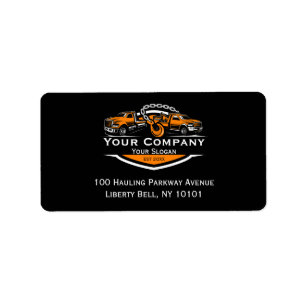 Etiqueta Compañía de Oleado Profesional, Hauling Service