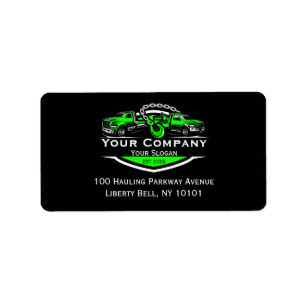 Etiqueta Compañía de Oleado Profesional, Hauling Service