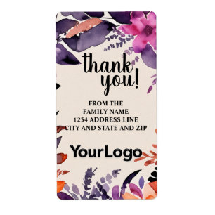 Etiqueta Compañía Profesional de Logotipos Otoño Lillies