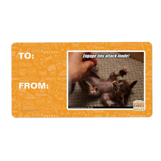 Etiqueta ¡Comprometer el modo de ataque pequeño! (Frente)