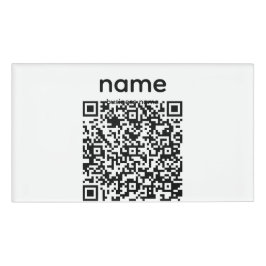 Etiqueta con nombre de código QR