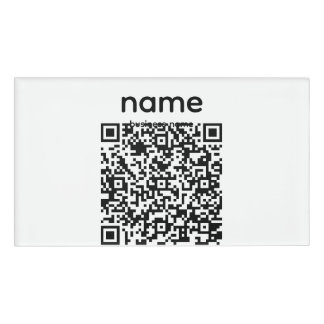 Etiqueta con nombre de código QR