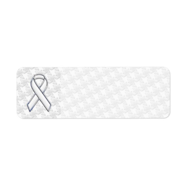 Etiqueta Conciencia de la cinta blanca Applion en Houndstot (Frente)