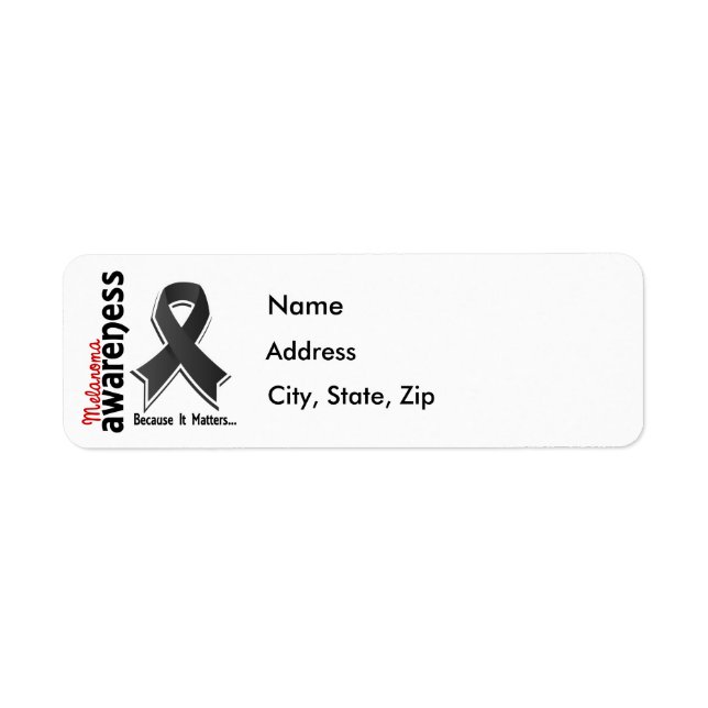 Etiqueta Conciencia sobre el melanoma 5 (Frente)