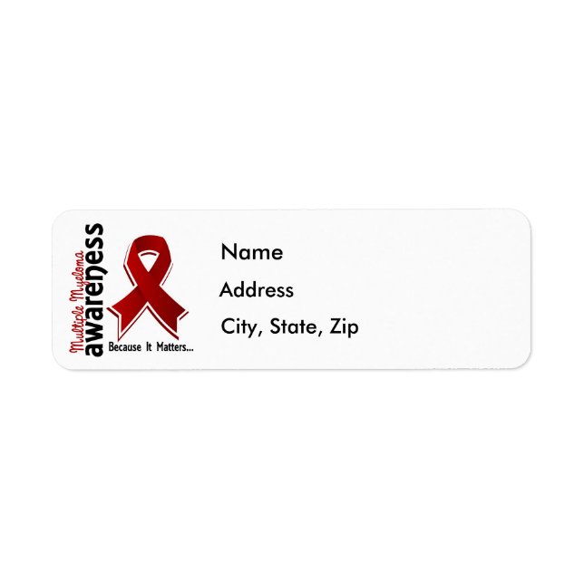 Etiqueta Conciencia sobre mieloma múltiple 5 (Frente)