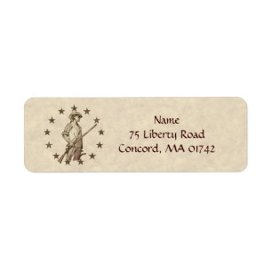 Etiqueta Concord Minuteman