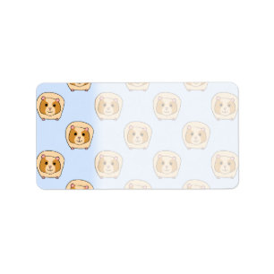 Etiqueta Conejillos de Indias en azul