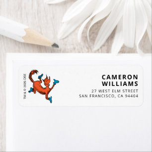 Etiqueta Confeti de Personajes de Dr. Seuss Cumpleaños de