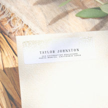 Confetti moderno Purpurina de blanco y oro