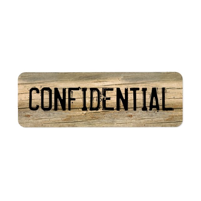 ETIQUETA CONFIDENCIAL (Frente)