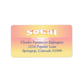 Etiqueta Configuración de SoCal