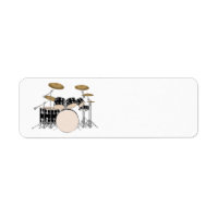Conjunto de tambores ilustrados