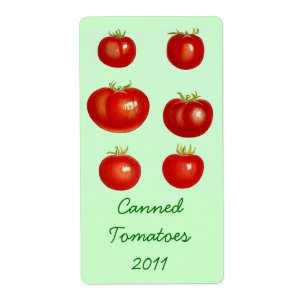 Etiqueta Conservero de enlatado retro de los alimentos
