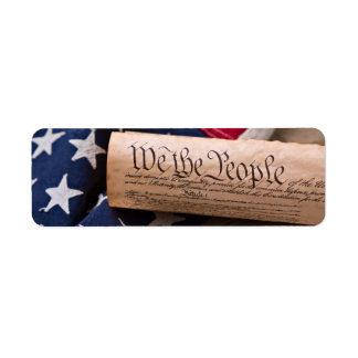 Etiqueta Constitución de Estados Unidos