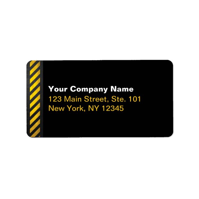 Etiqueta Construcción (Frente)