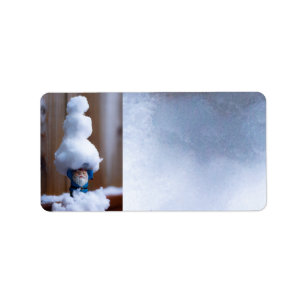 Etiqueta Construyó un Snowman V