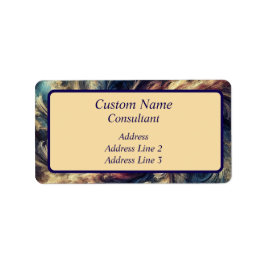 Etiqueta Consultor Arte Resumen Moderno