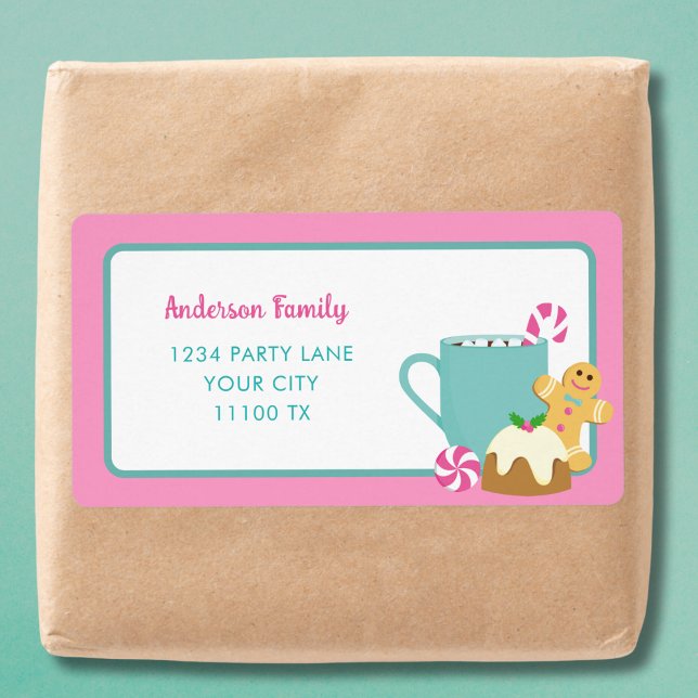 ETIQUETA COOKIES Y COCOA DE NAVIDADES ROJOS (Subido por el creador)