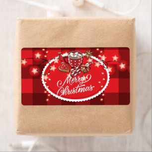 Etiqueta Cookies y Cocoa Feliz Navidad